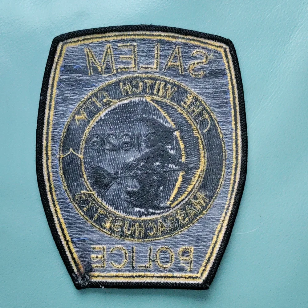 SALEM🧹 WITCH🧙♀️🪄PATCH💫BIG POLICE PATCH 1626🧹THE WITCH CITY MASSACHUSETTS - Picture 3 of 5